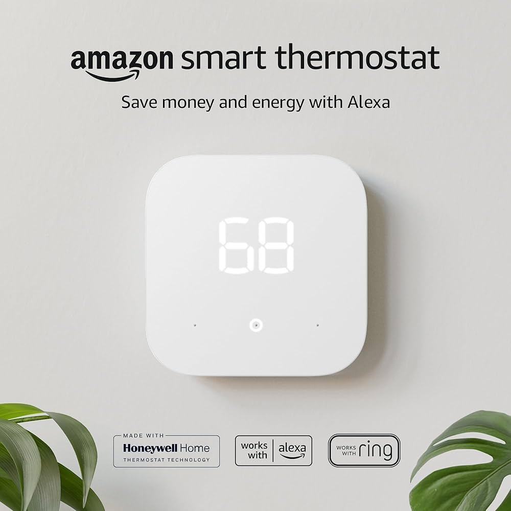 Amazon Smart Thermostat – Energy Star certified, DIY install, Works with Alexa by Amazon - shop now on Elyvora US