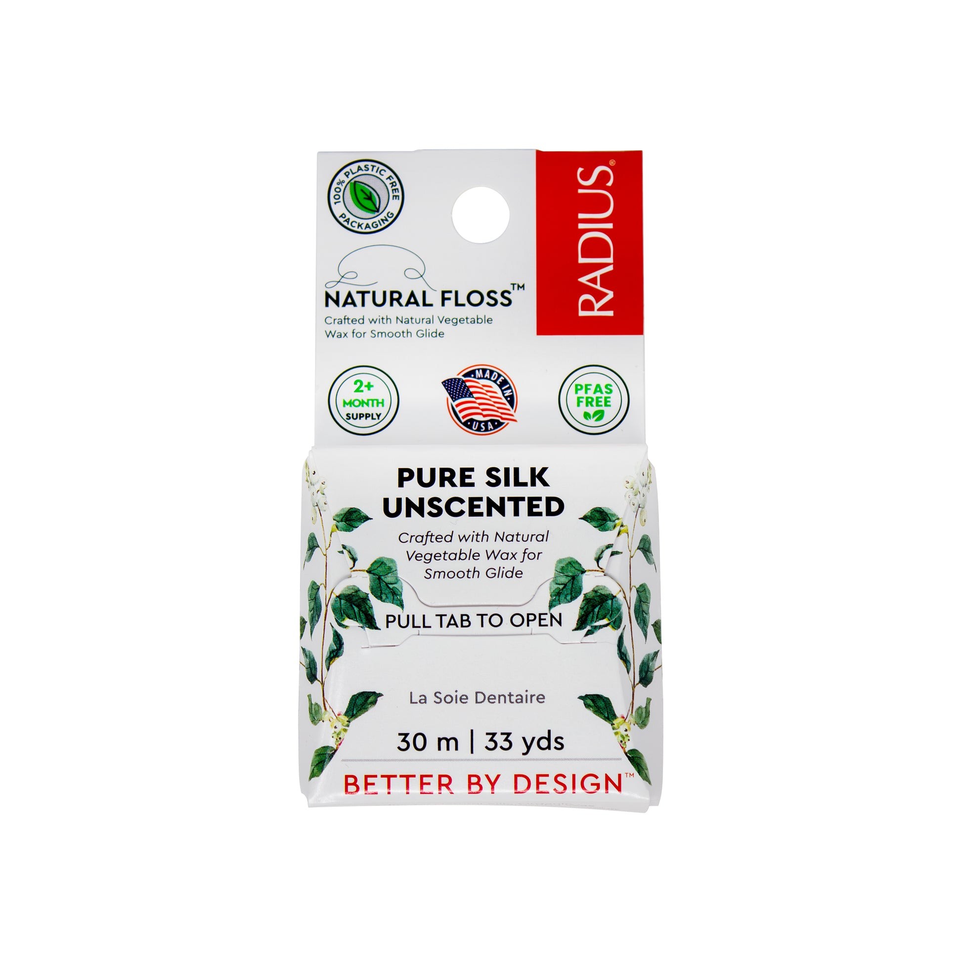 RADIUS Natural Biodegradable Silk Floss (33 Yards)