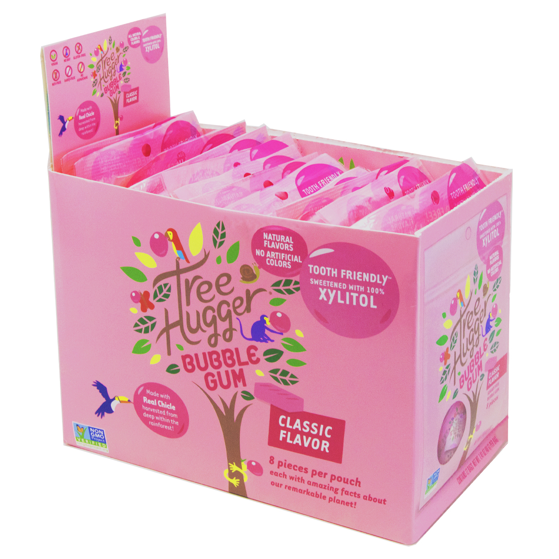 Tree Hugger Classic Bubble Gum Xylitol (12-Pack, 96 Pieces)