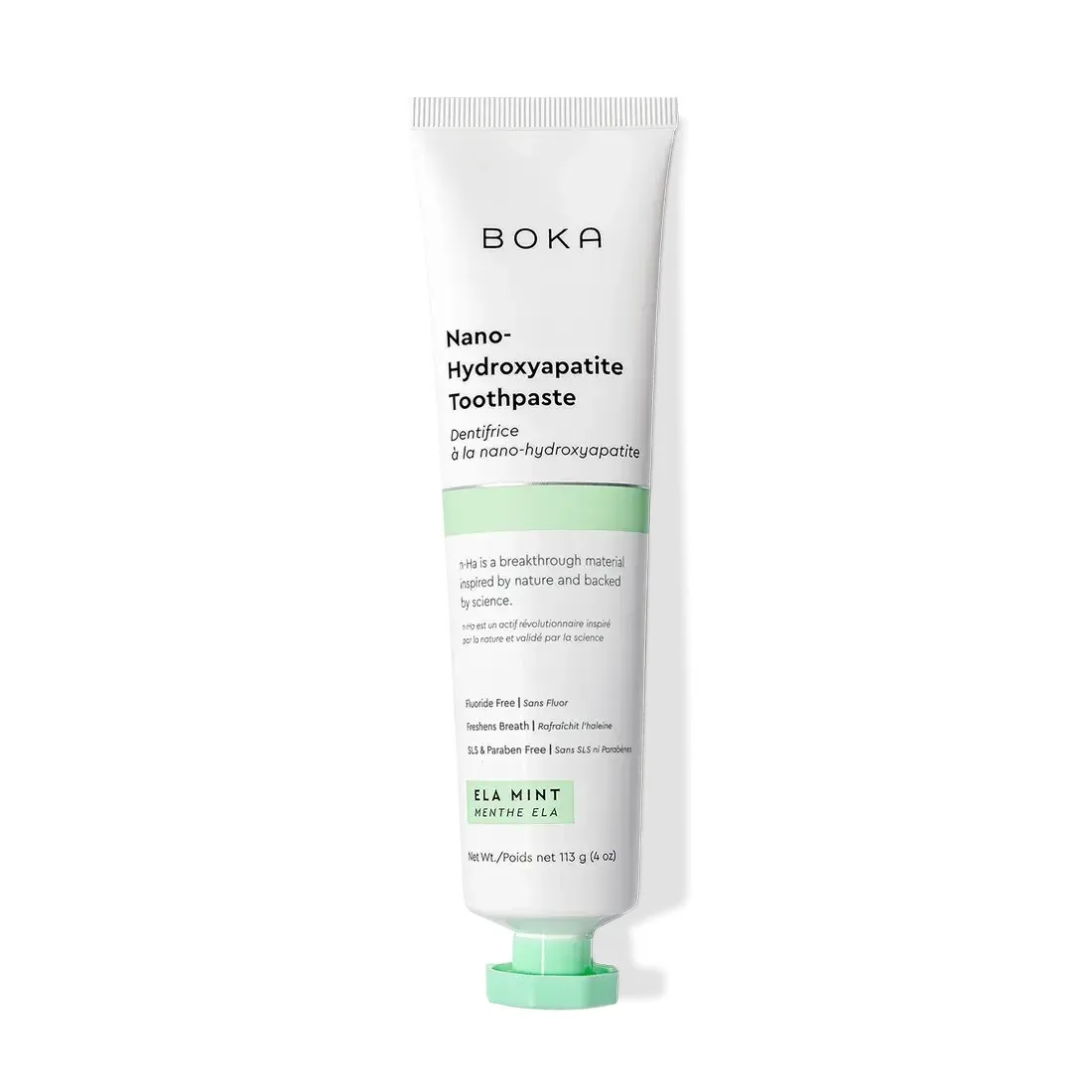Boka Nano Hydroxyapatite Toothpaste Refresh Mint - Fluoride-Free Natural Remineralizing Formula by Boka - reviewed by Elyvora US