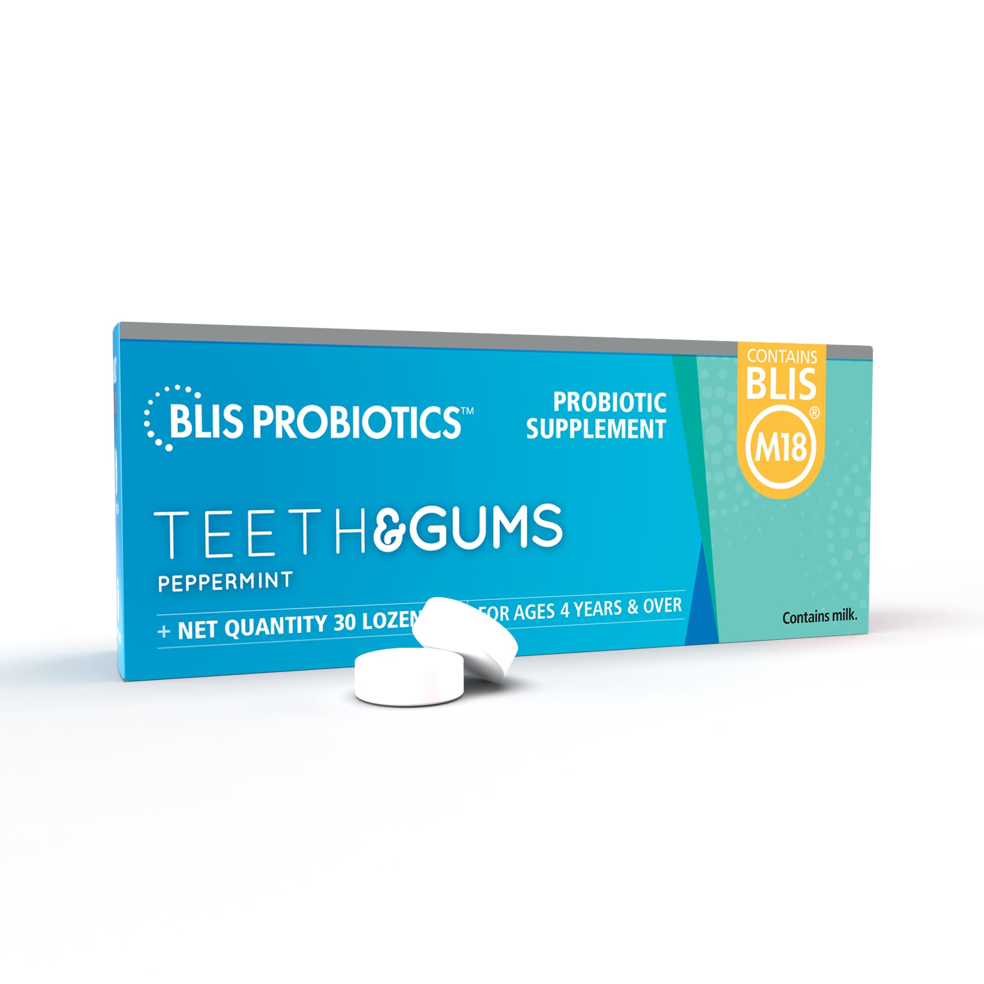 BLIS Teeth and Gums Oral Probiotic with M18 (30 Count)